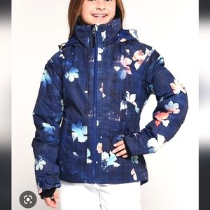 OBERMEYER GIRLS' TAJA PRINT winter snow jacket Teen Medium 10-12